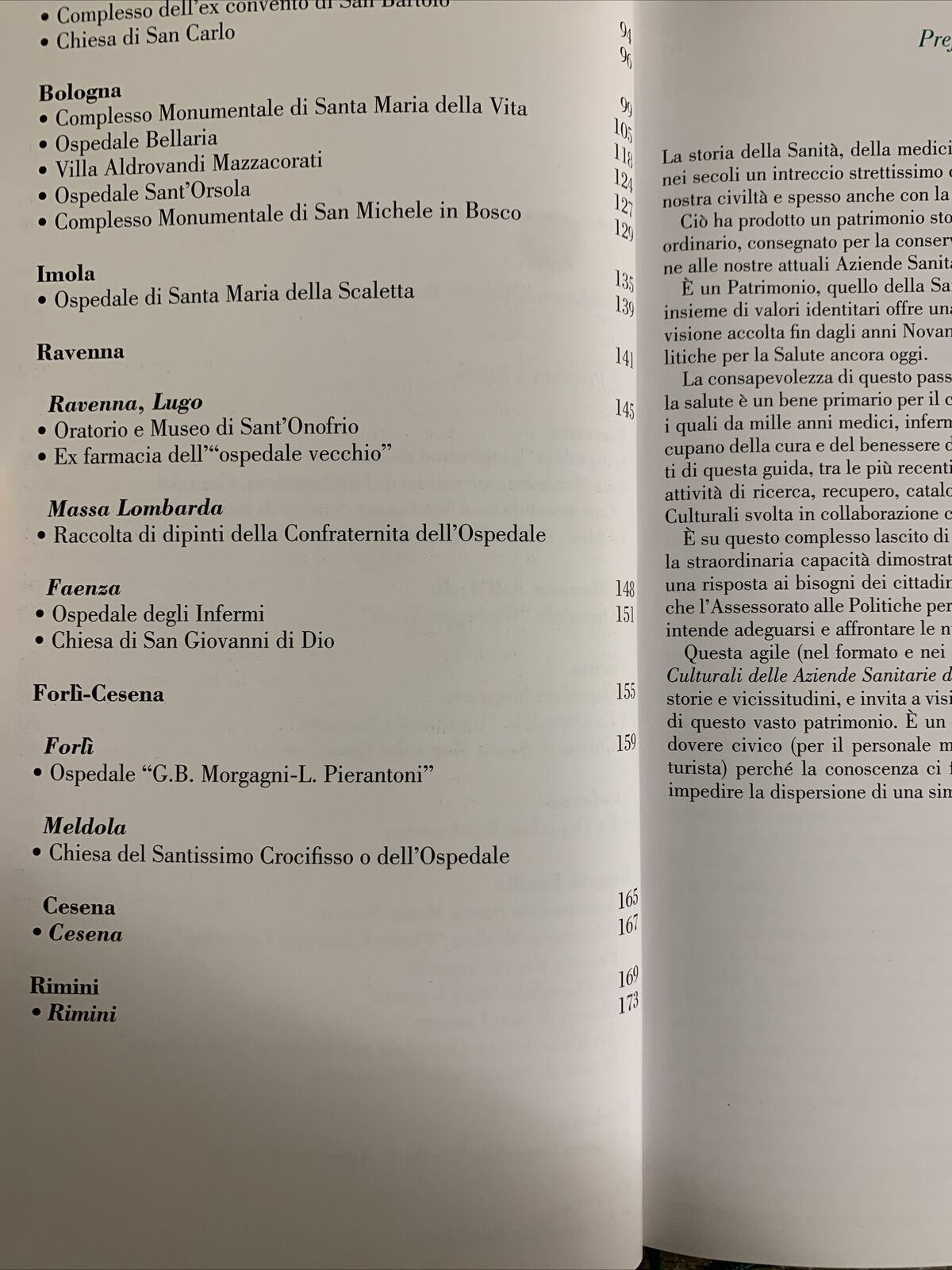 Guida al patrimonio dei beni culturali delle aziende sanitarie regione Emilia-Ro