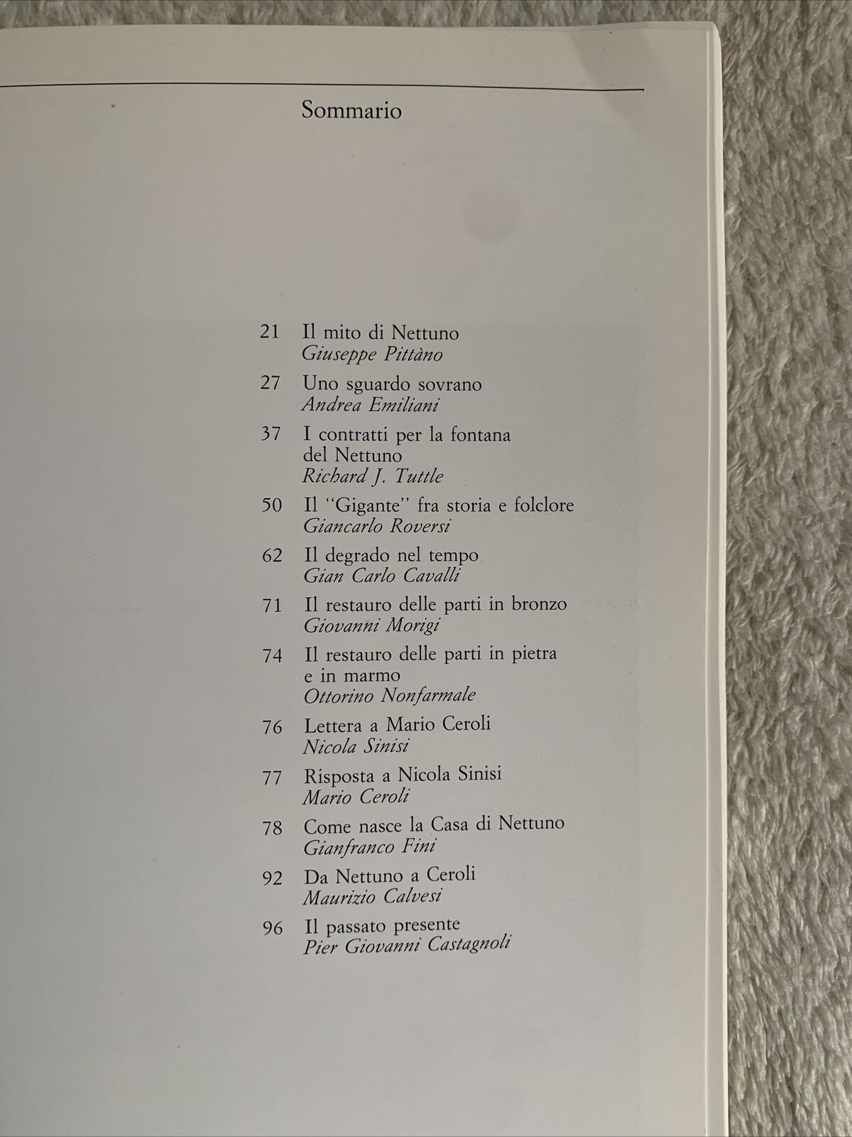 Il Nettuno del Giambologna storia e restauro. Electa 1989