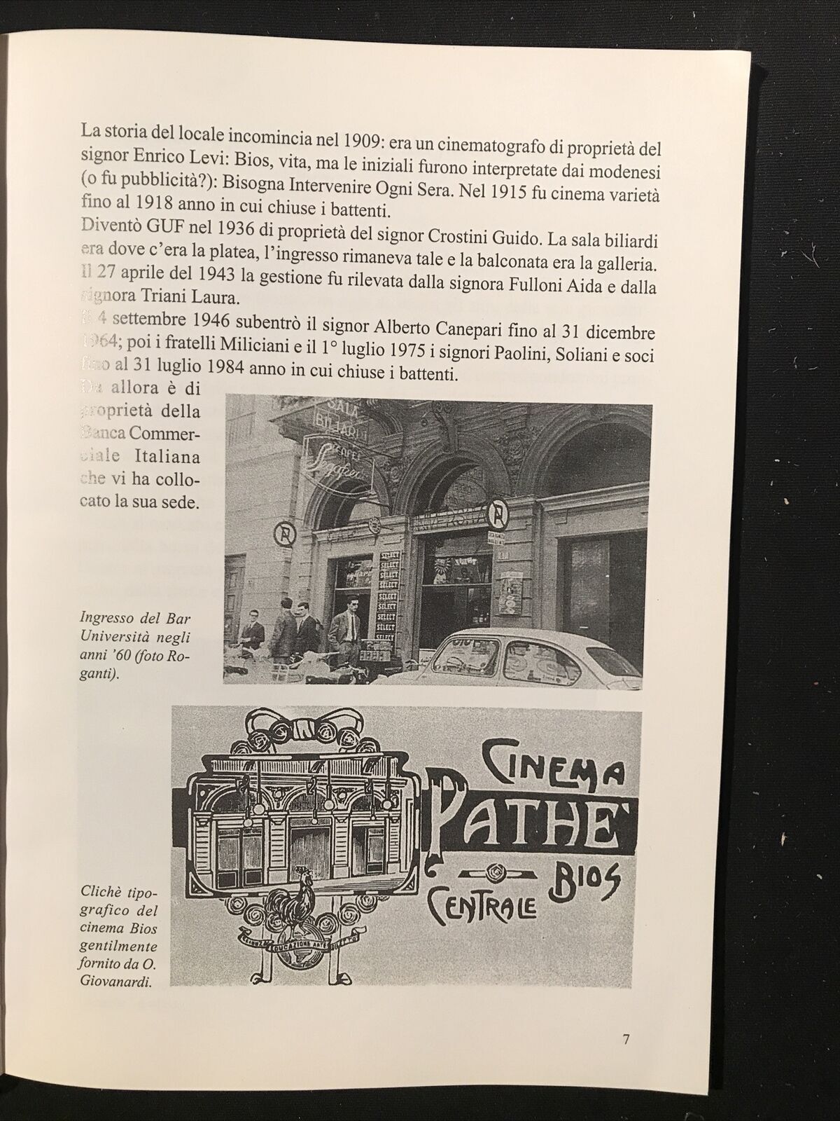 E CONTINUARONO A CHIAMARLO GUF, Beppe Zagaglia. Storia del bar Università