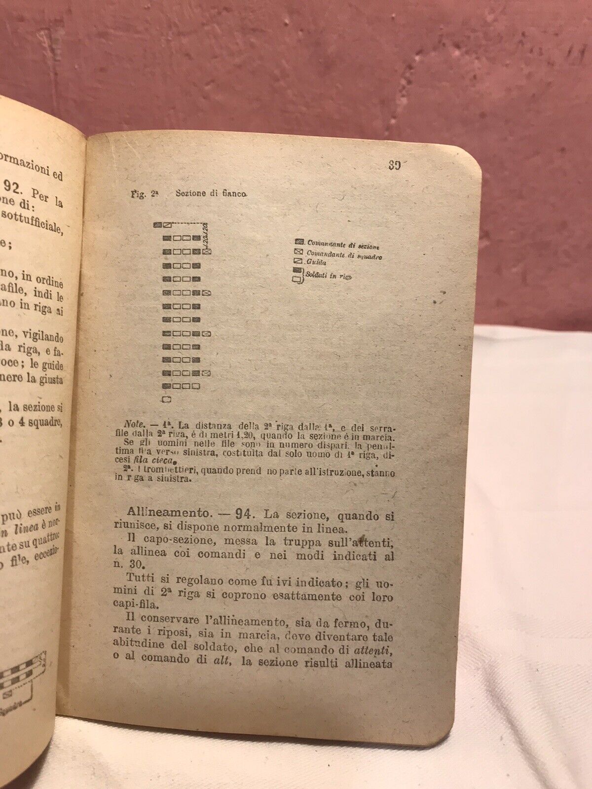Istruzione A Piedi Per L’artiglieria,Ministero Della Guerra N.128,1913.LIBRICINO