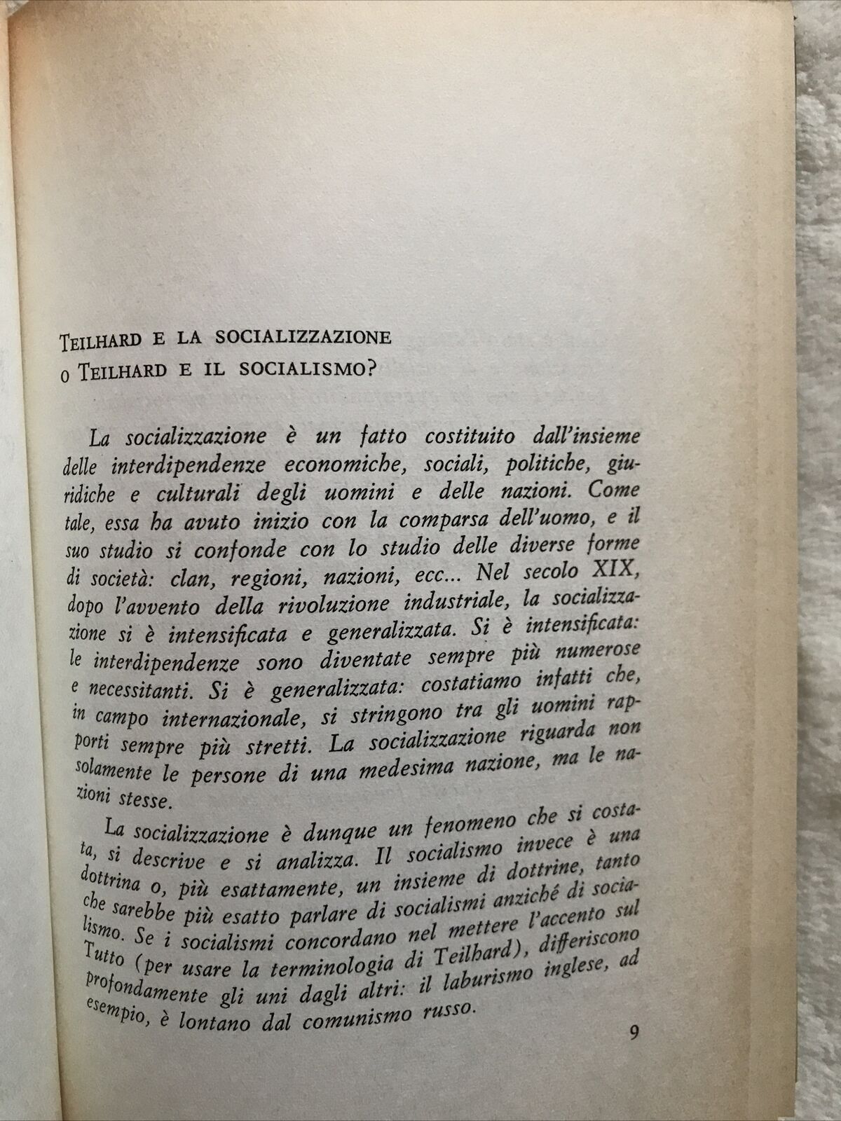 Teilhard de Chardin e il socialismo, Robert Coffy, Paoline edizioni 1969