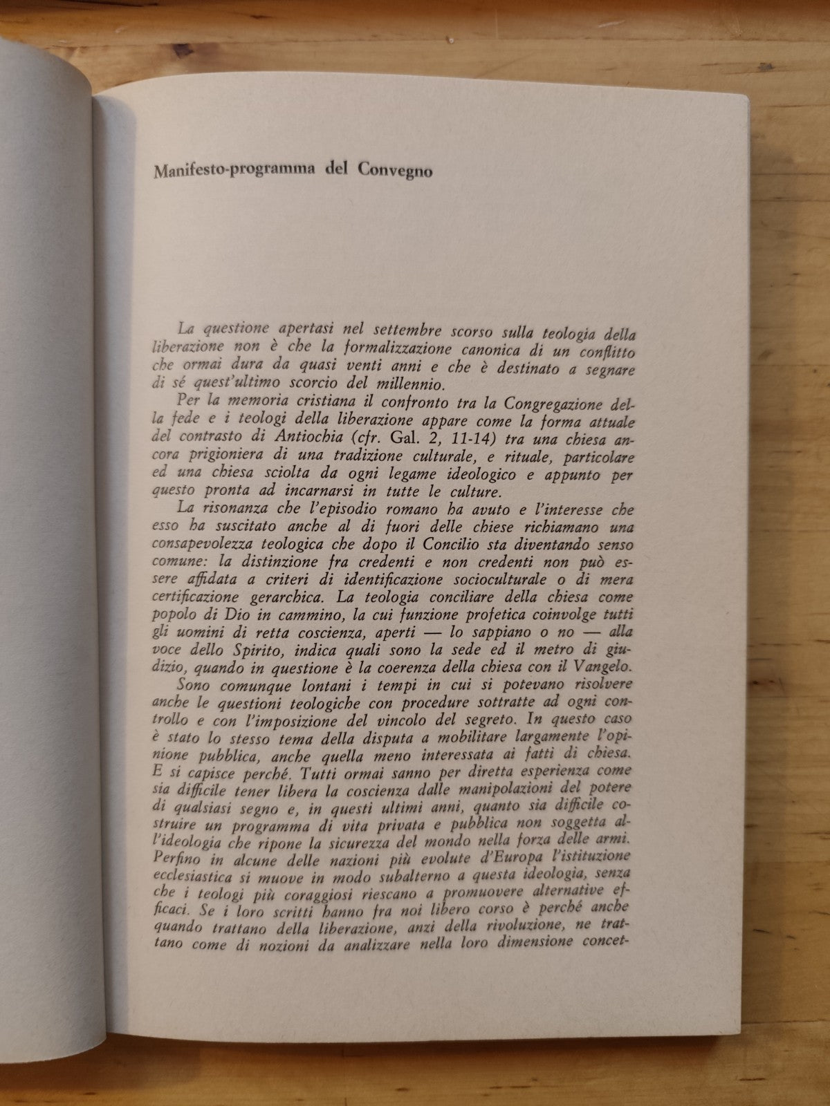 Teologia della liberazione atti del convegno nazionale di testimonianze 1985