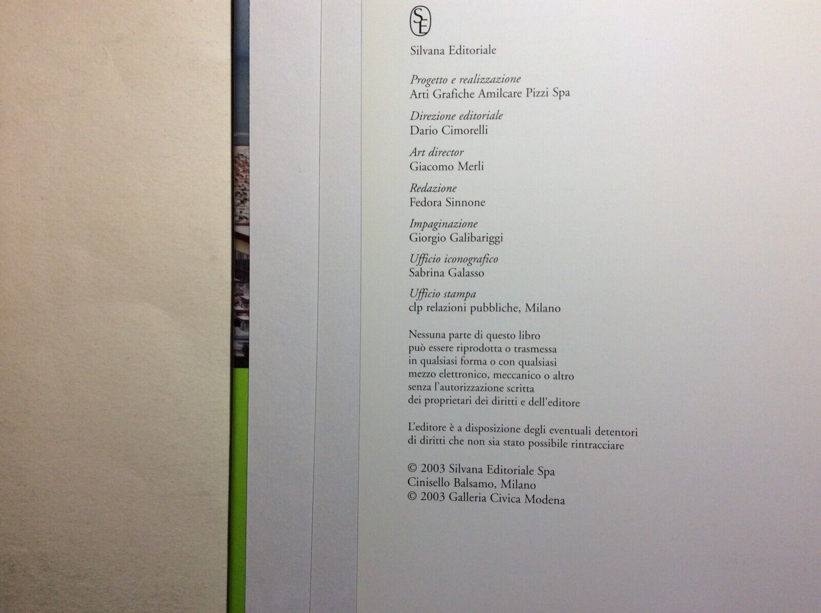 MODENA PER LA FOTOGRAFIA, ITALIANA DAL 1850 IN POI, SILVANA EDITORIALE 2003