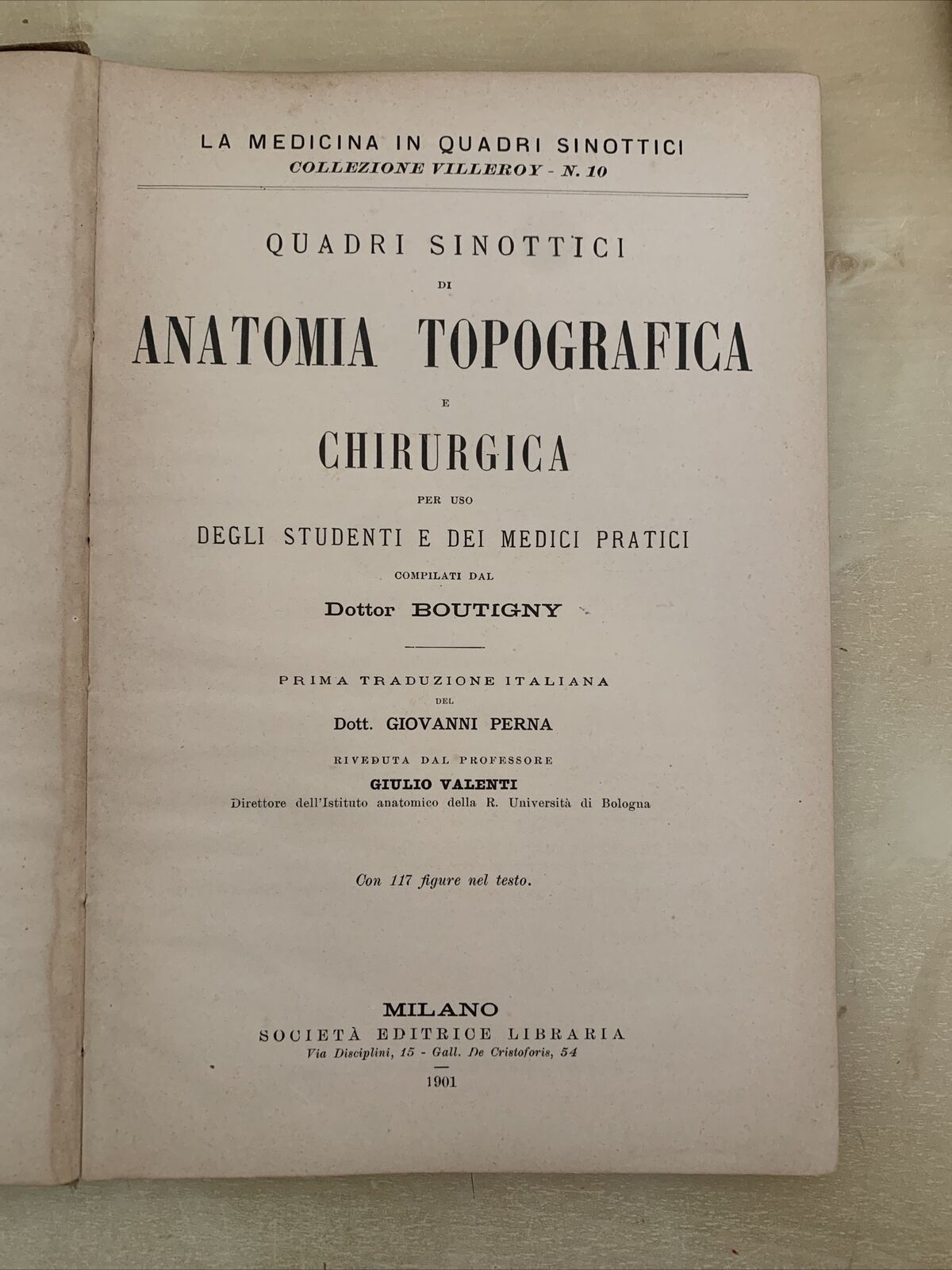 ANATOMIA TOPOGRAFICA E CHIRURGICA - Dr. Boutigny 1901. Soc. Editrice libraria #