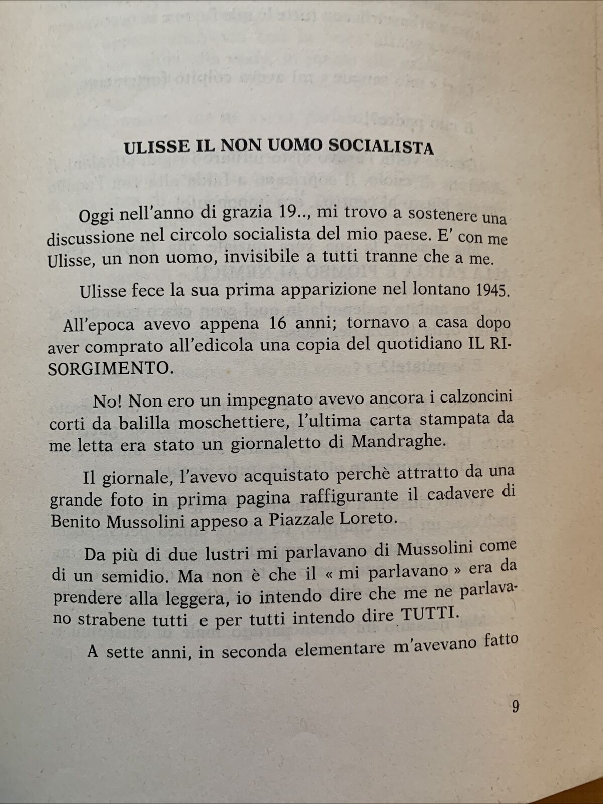 Ulisse , Il non uomo socialista. Gaetano Minieri. Edizioni opinione 1973 #