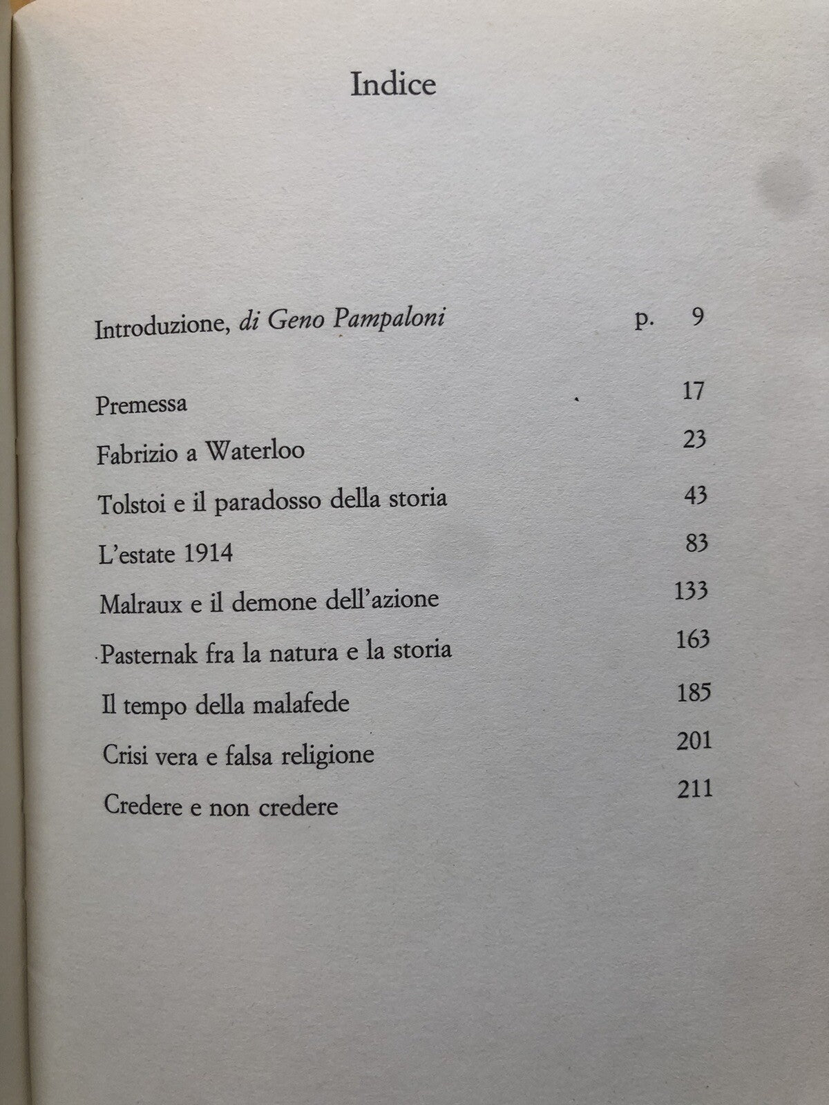 Credere e non credere, Nicola Chiaromonte - il Mulino 1993