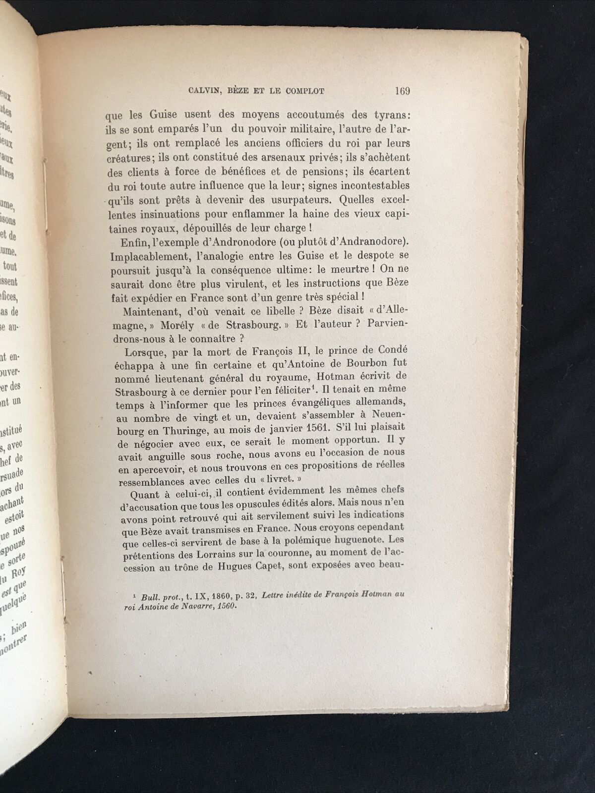 LA CONJURATION D'AMBOISE ET GENÈVE Henry Naef, E. Champion 1922
