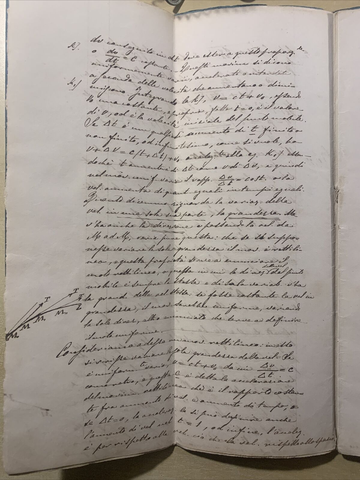Antico Manoscritto Università di Pavia 1876, Meccanica Razionale, Carlo Formenti