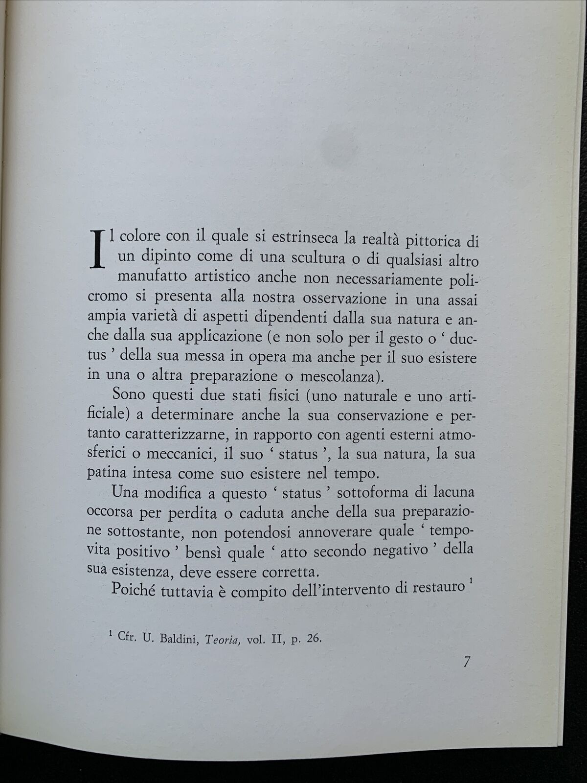 Il Restauro Pittorico nell'unità di metodologia - Ornella Casazza 1981 #