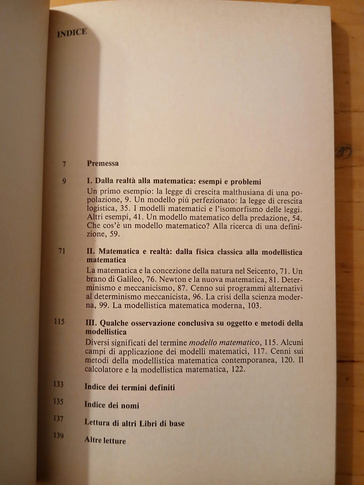 Modelli matematici - Giorgio Israel - Editori Riuniti 1996