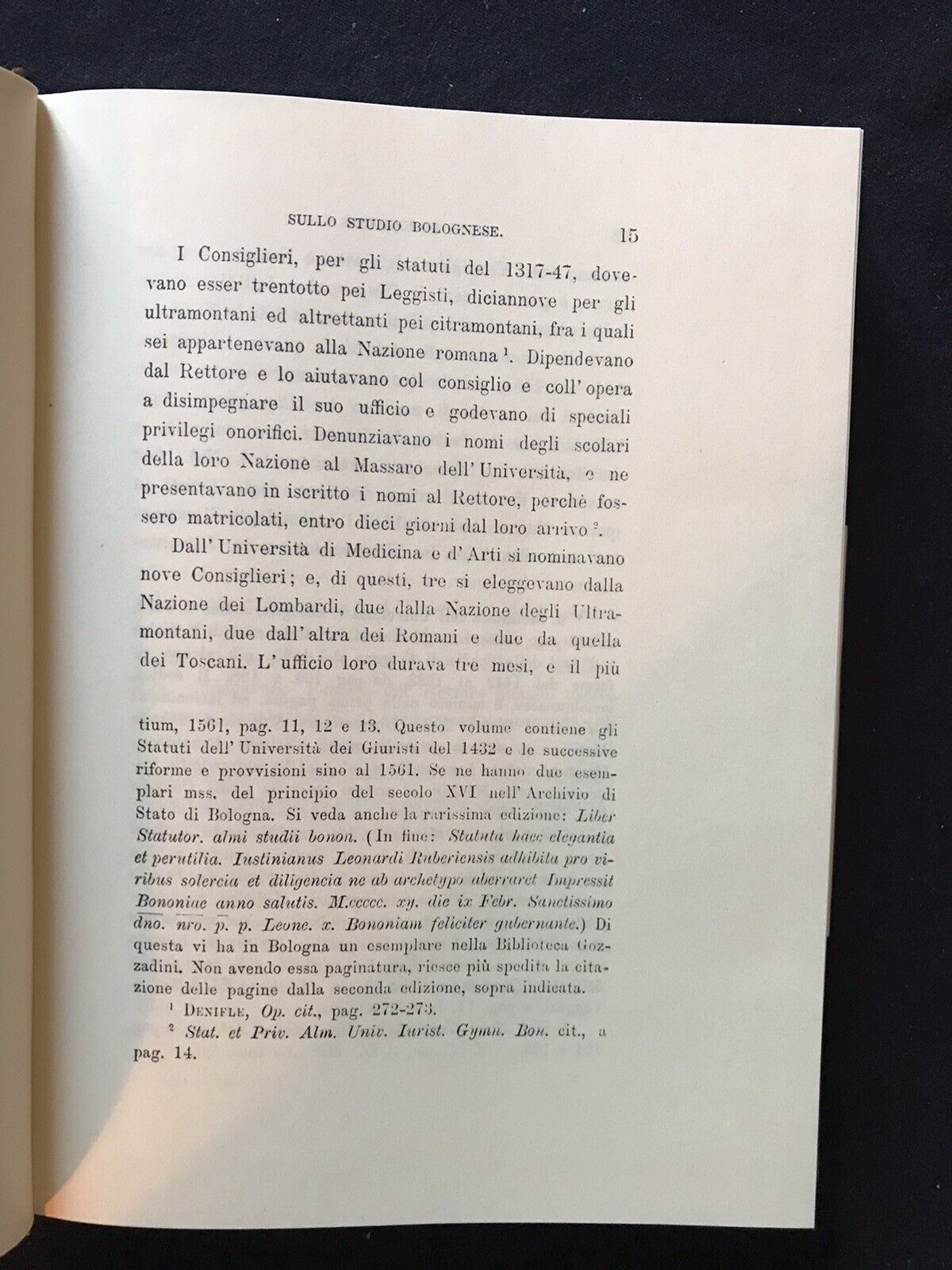 MONOGRAFIE STORICHE SULLO STUDIO BOLOGNESE, Carlo Malagola, Arnaldo Forni ed.