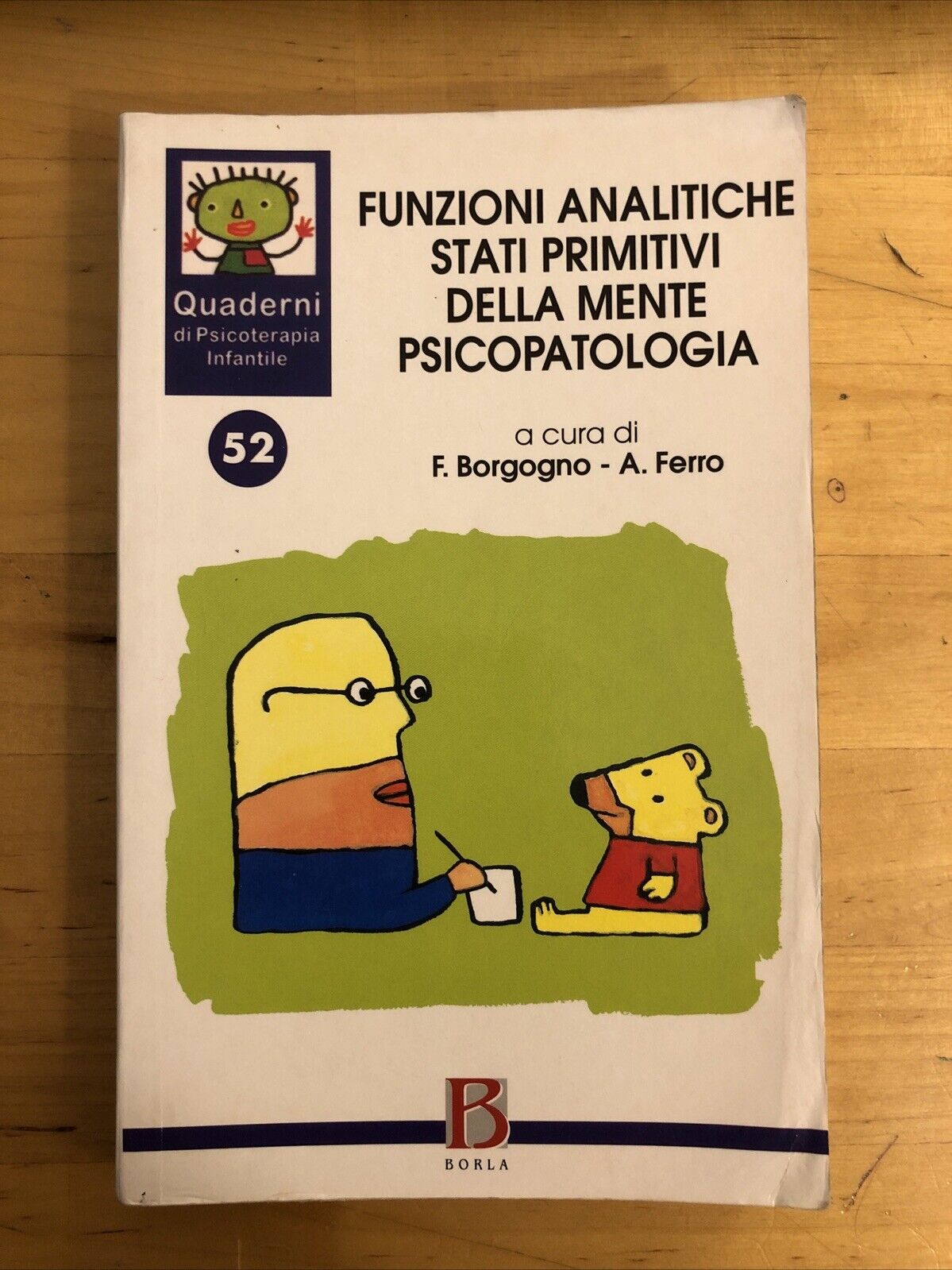 FUNZIONI ANALITICHE STATI PRIMITIVI DELLA MENTE PSICOPATOLOGIA, F. BORGOGNO