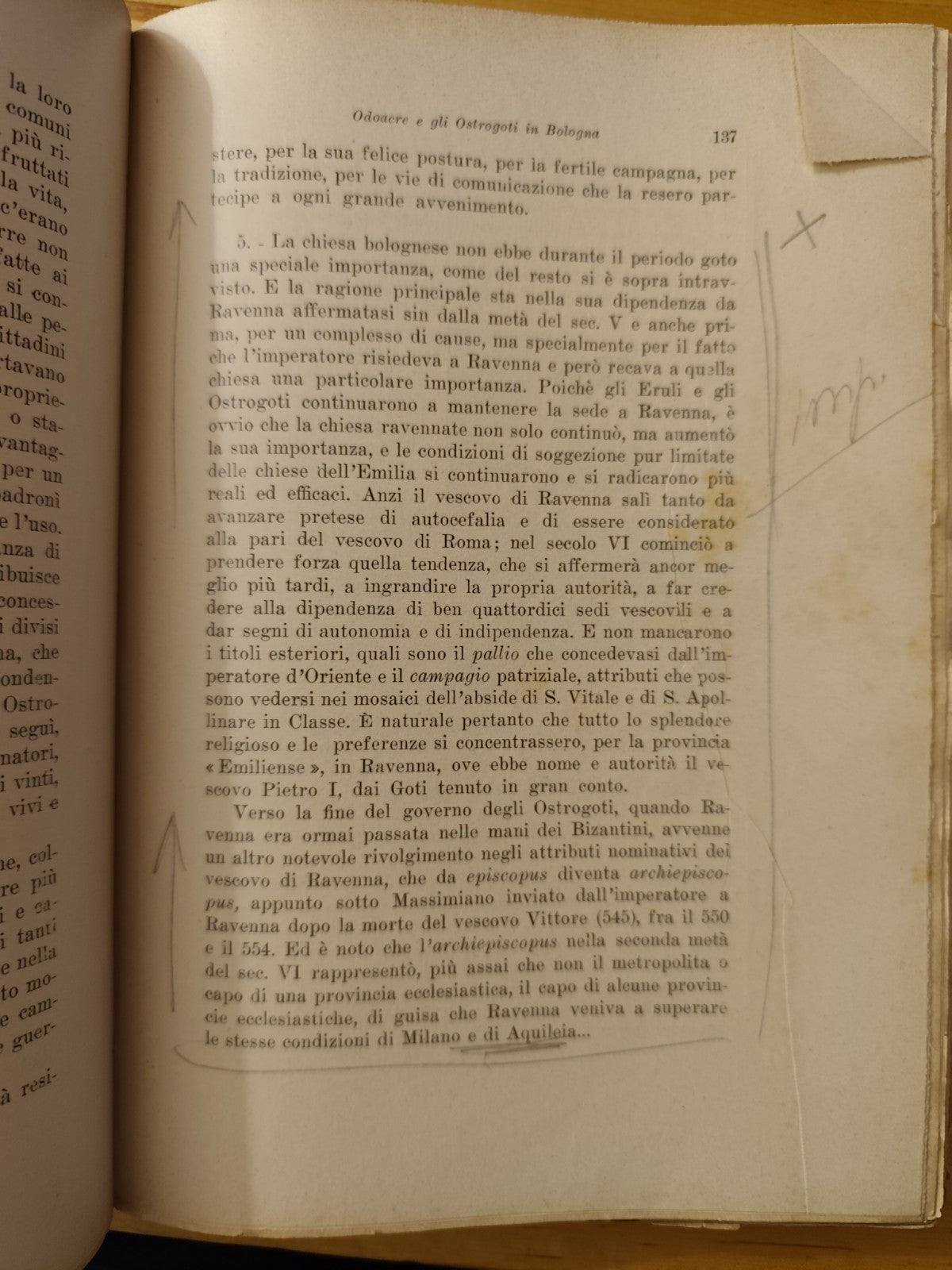 Storia di Bologna volume secondo Albano Sorbelli, 1938 dalla origini del cristi