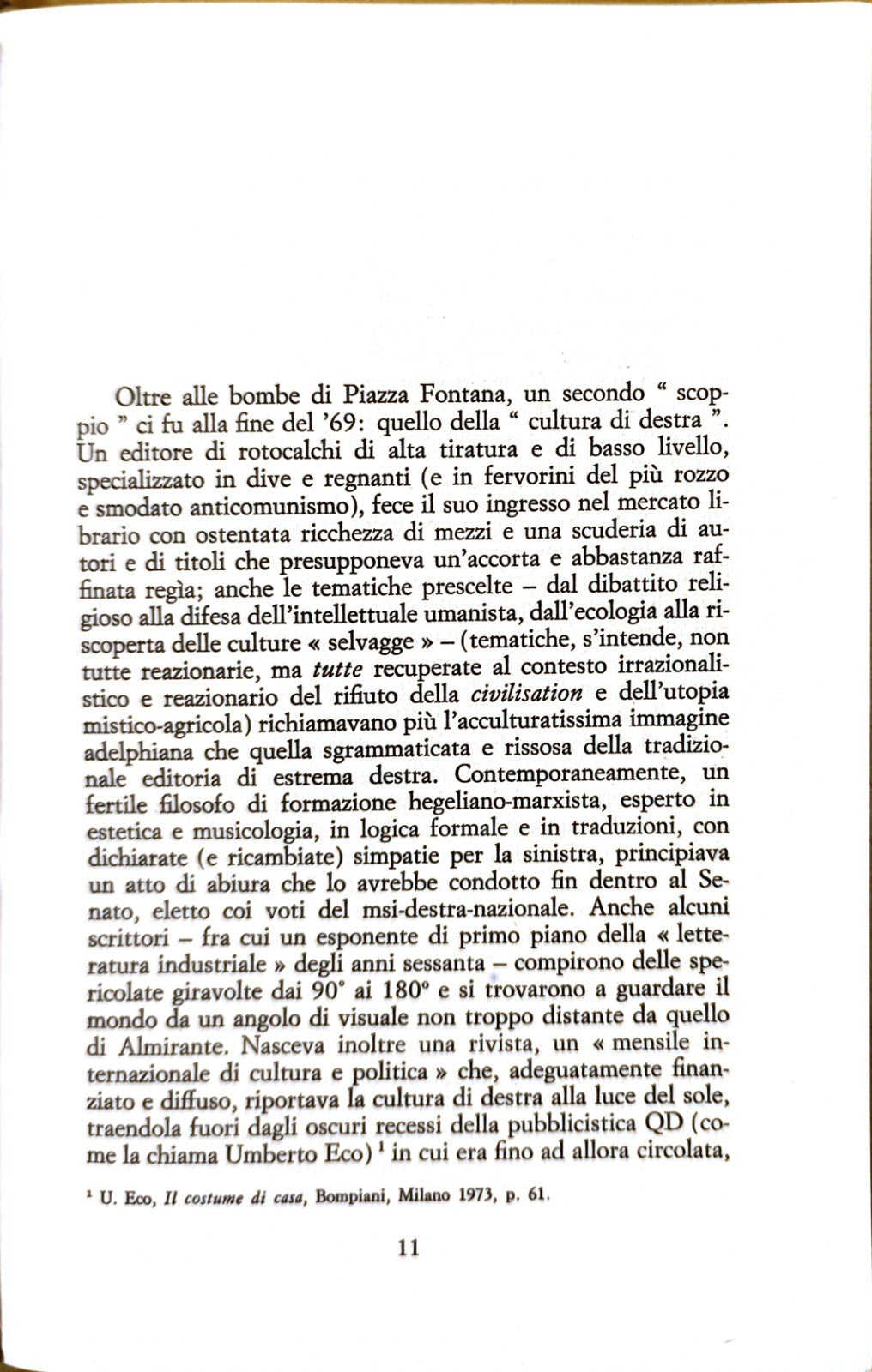 Reazionaria antologia della destra Italiana, Piero Meldini, Guaraldi 1973