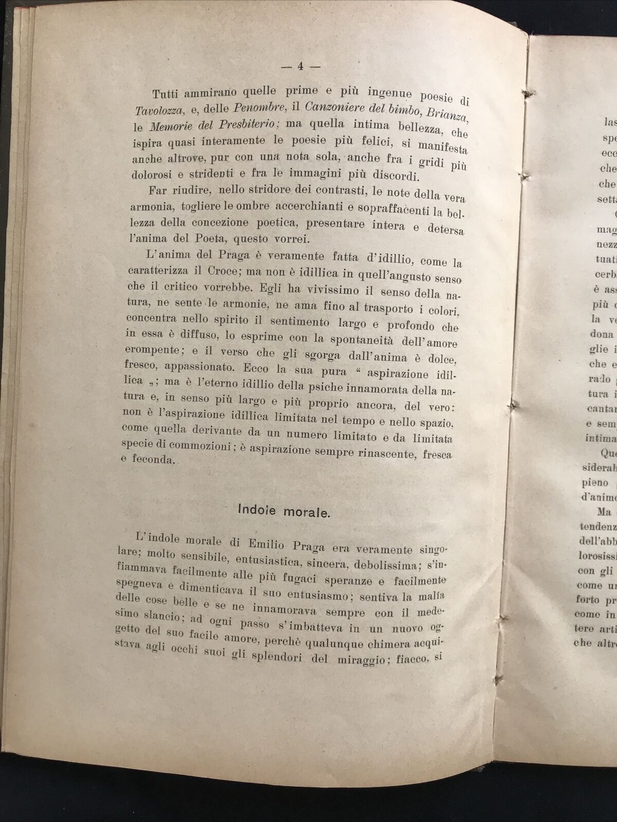 Emilio Praga, Giuseppina Vertunni, 1907, officina poligrafica italiana