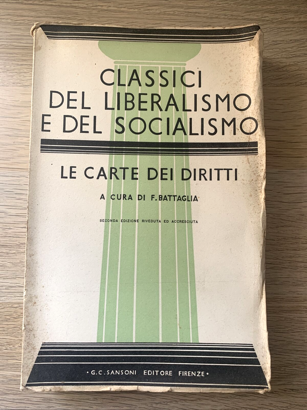 CLASSICI DEL LIBERALISMO E DEL SOCIALISMO, le carte dei diritti - F. Battaglia #