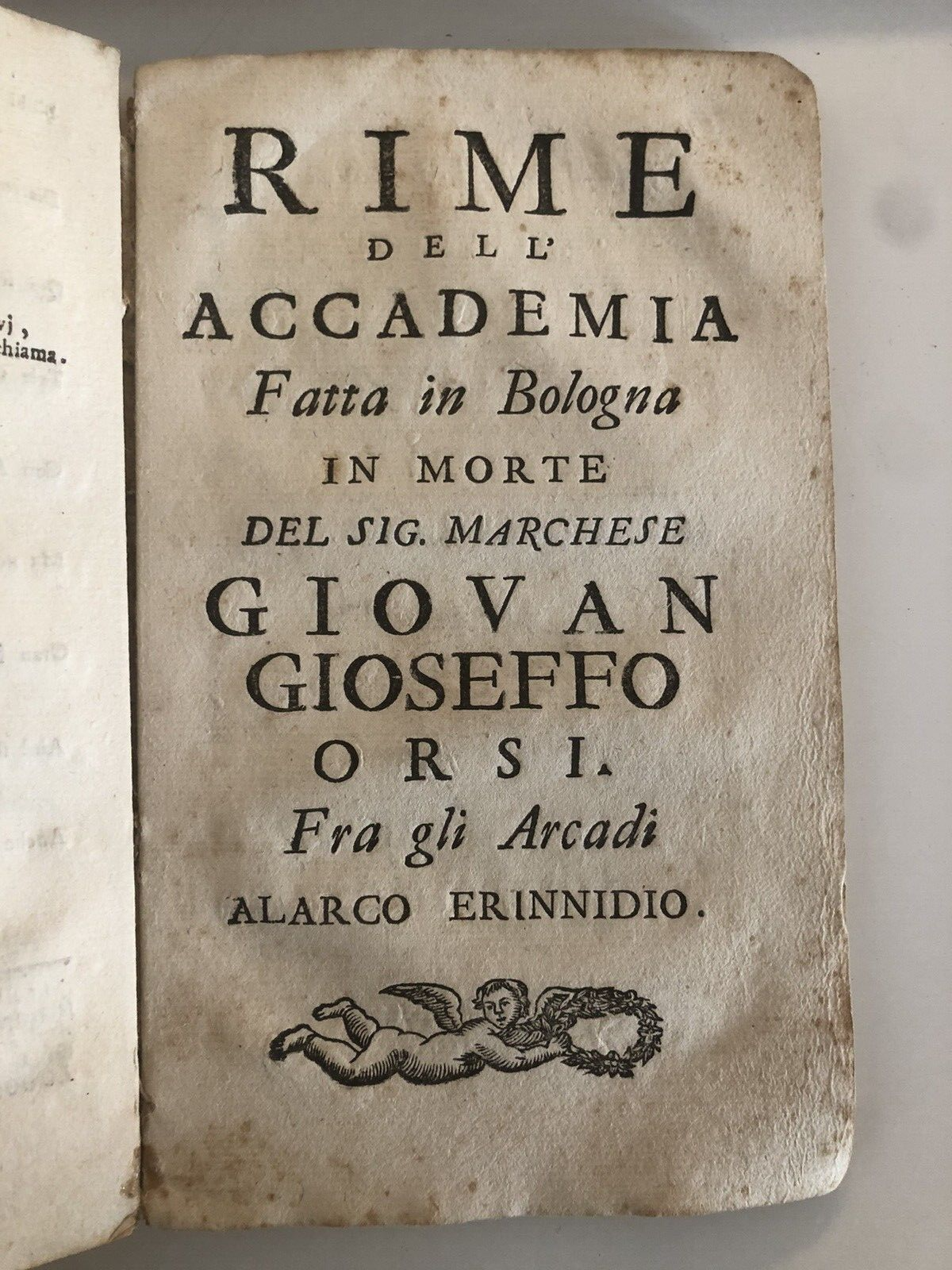 Memorie intorno alla vita del marchese Giovan Gioseffo Orsi bolognese 1735
