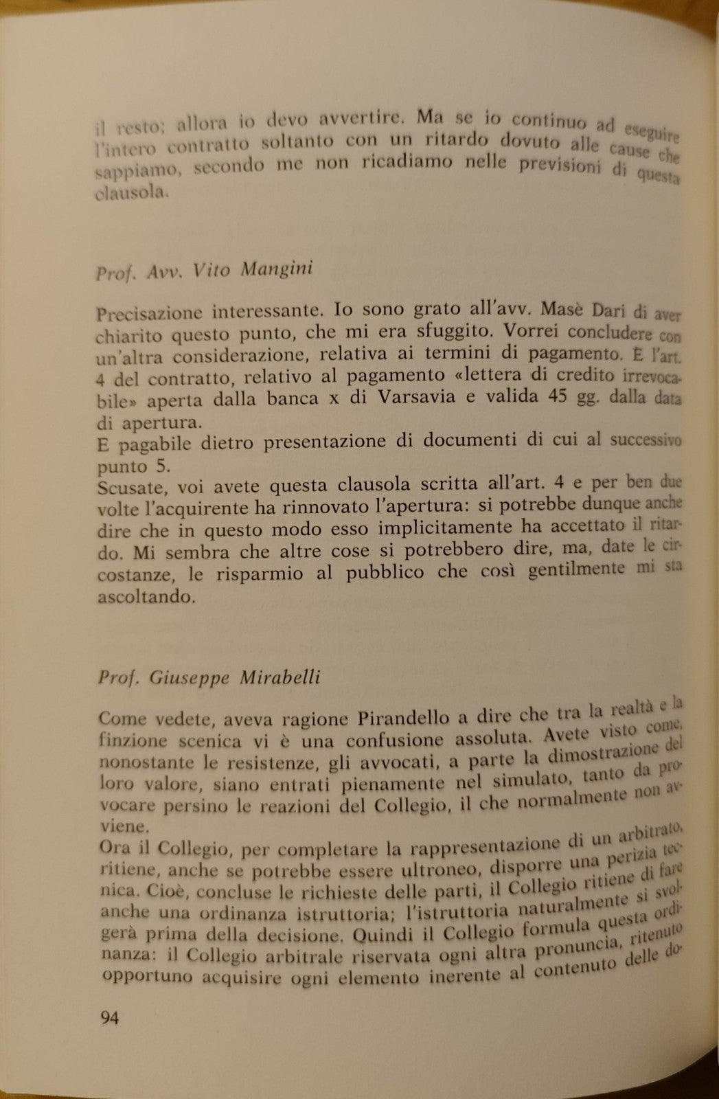 Giornate di studio sull'Arbitrato - Palazzo degli affari Bologna 1979