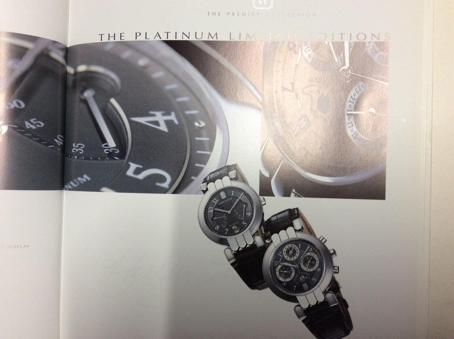 HARRY WINSTON RARE TIMEPIECES  DEPLIANT ADVERTISEMENT