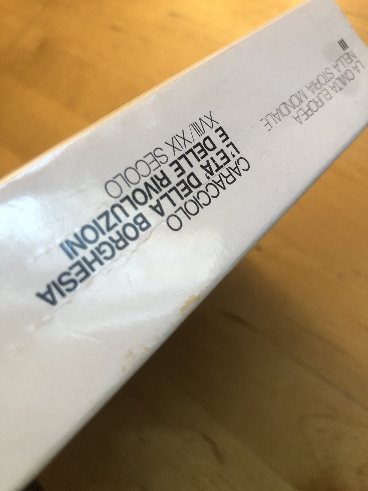 La civiltà europea nella storia mondiale XVIII/XIX secolo A. Caracciolo, Mulino