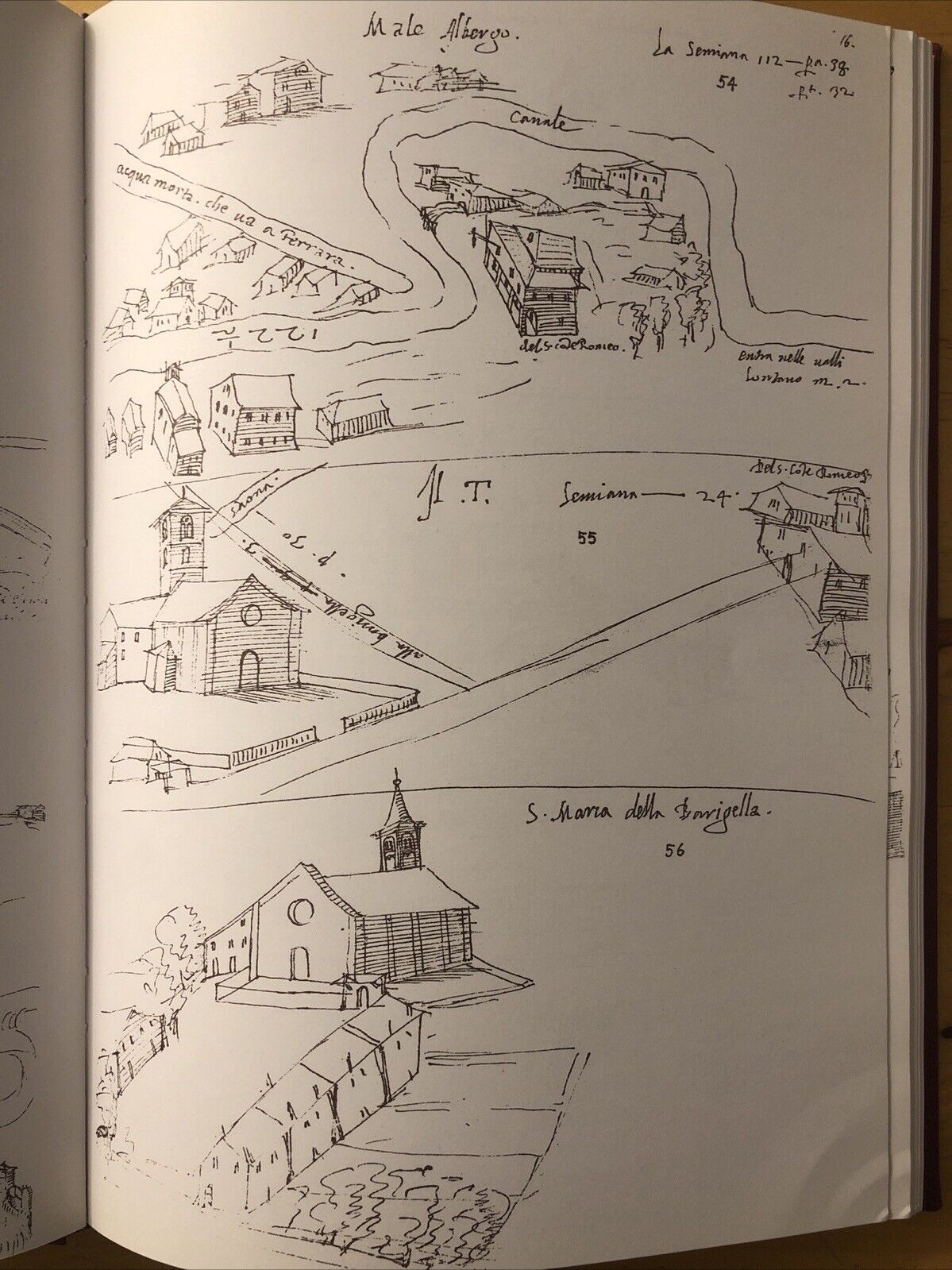 Ville Castelli e chiese Bolognesi da un libro di disegni del cinquecento. Fanti