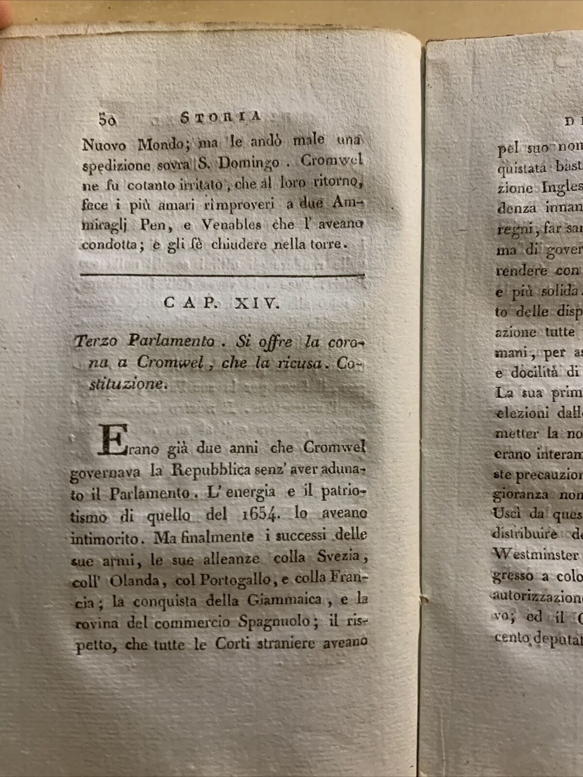 STORIA DI OLIVIERO CROMWELL. tomo 2 Jeudy Dugour, A Pekin. tradotta dal francese