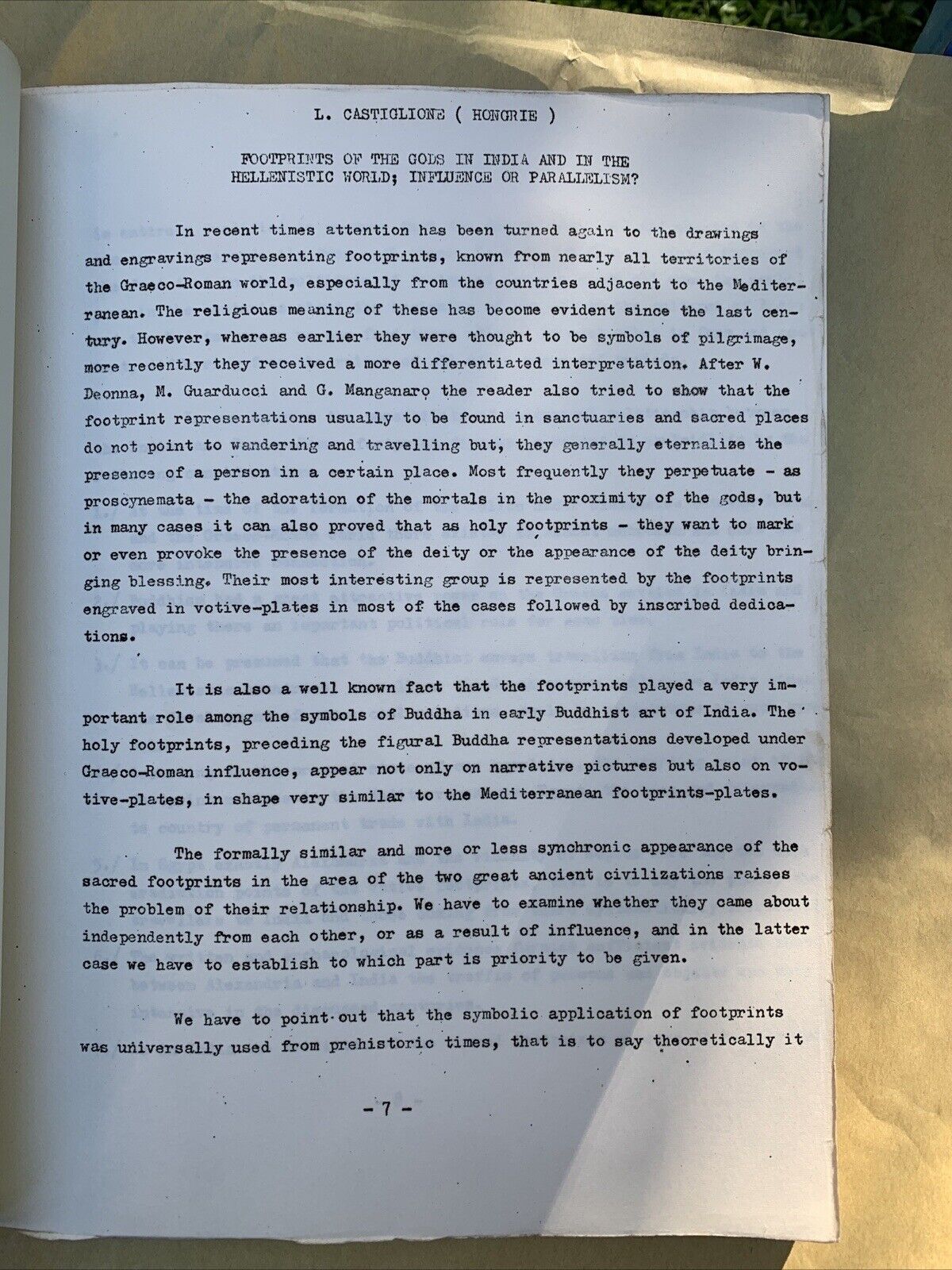 IXe CONGRES INTERNATIONAL D'ARCHEOLOGIE CLASSIQUE, 11 - 20 octobre 1969 Rapports