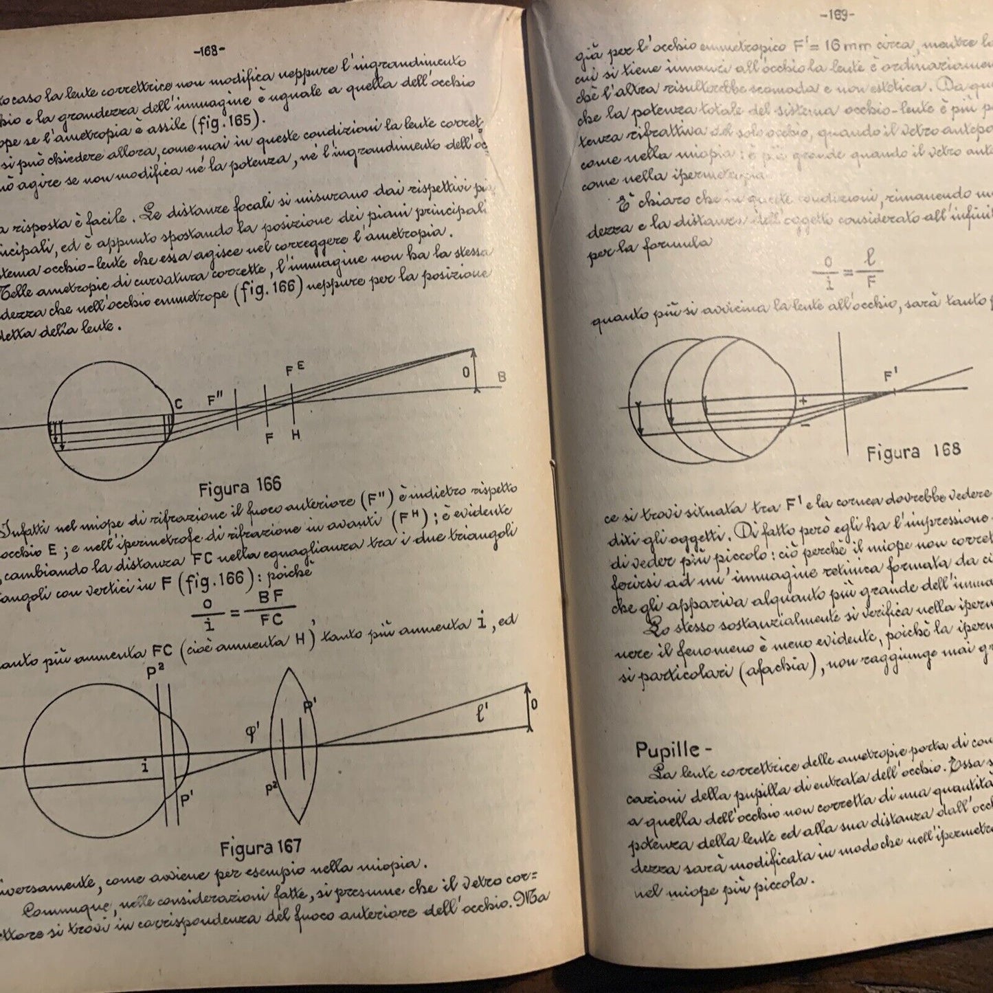 LEZIONI DI OTTICA FISIOLOGICA, Luigi Maggiore - Mario Bozzi 1948 #