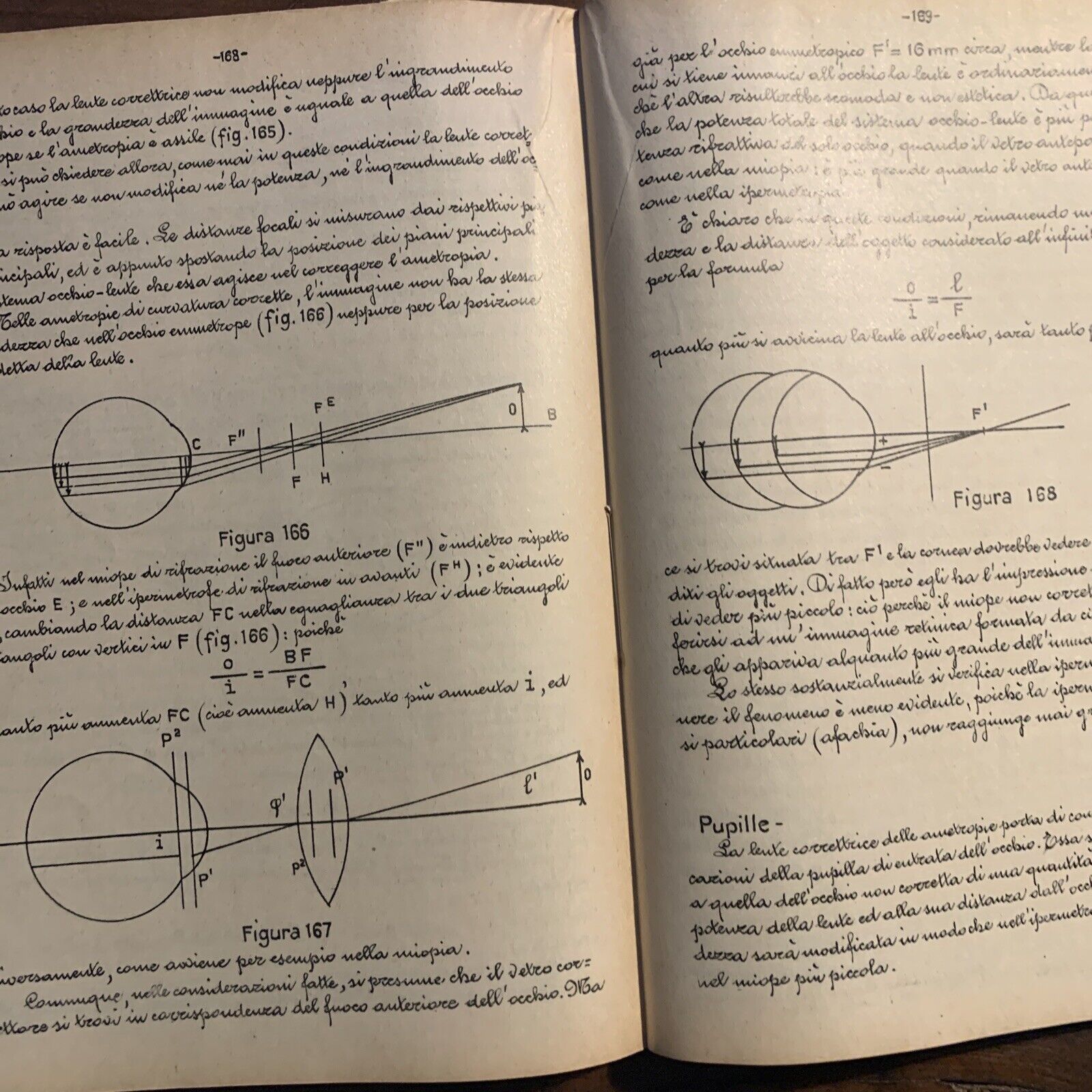 LEZIONI DI OTTICA FISIOLOGICA, Luigi Maggiore - Mario Bozzi 1948 #