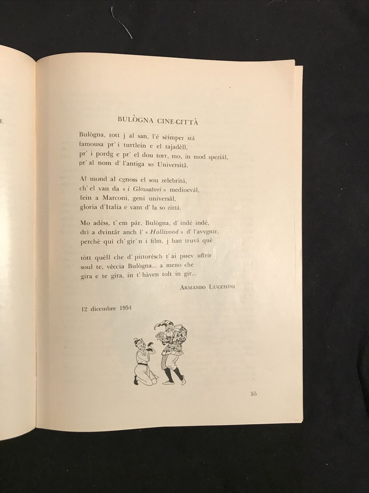 Bologna, Strenna della Famèja Bulgnèisa 1955