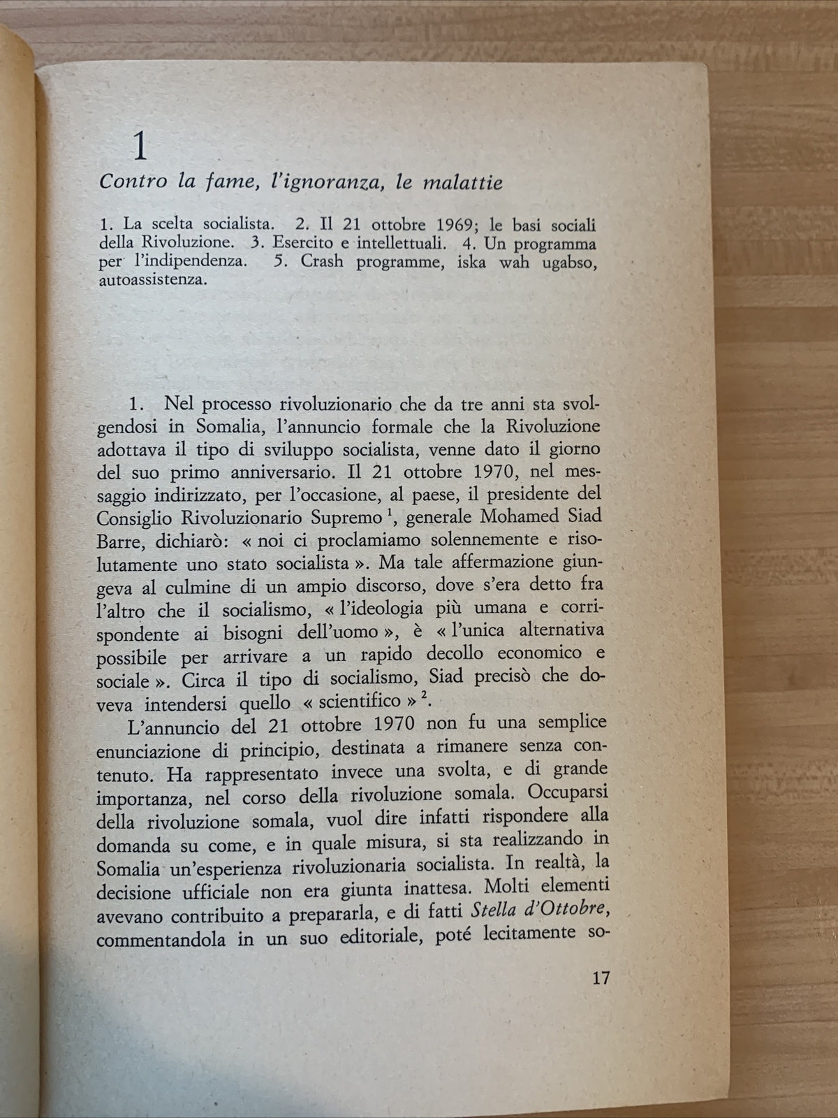 Somalia cronaca della Rivoluzione. 21 ottobre 1969 Luigi Pestalozza. Dedalo 1973