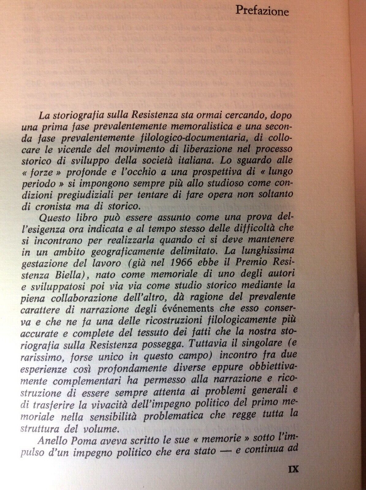 LA RESISTENZA NEL BIELLESE, ANELLO POMA-GIANNI PERONA, editore GUANDA. Biella,pa