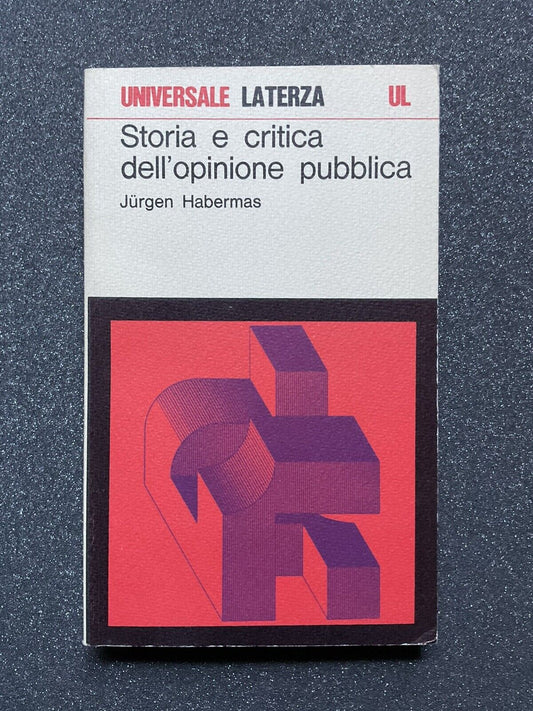 Storia e critica dell'opinione pubblica, Jurgen Habermas. Laterza