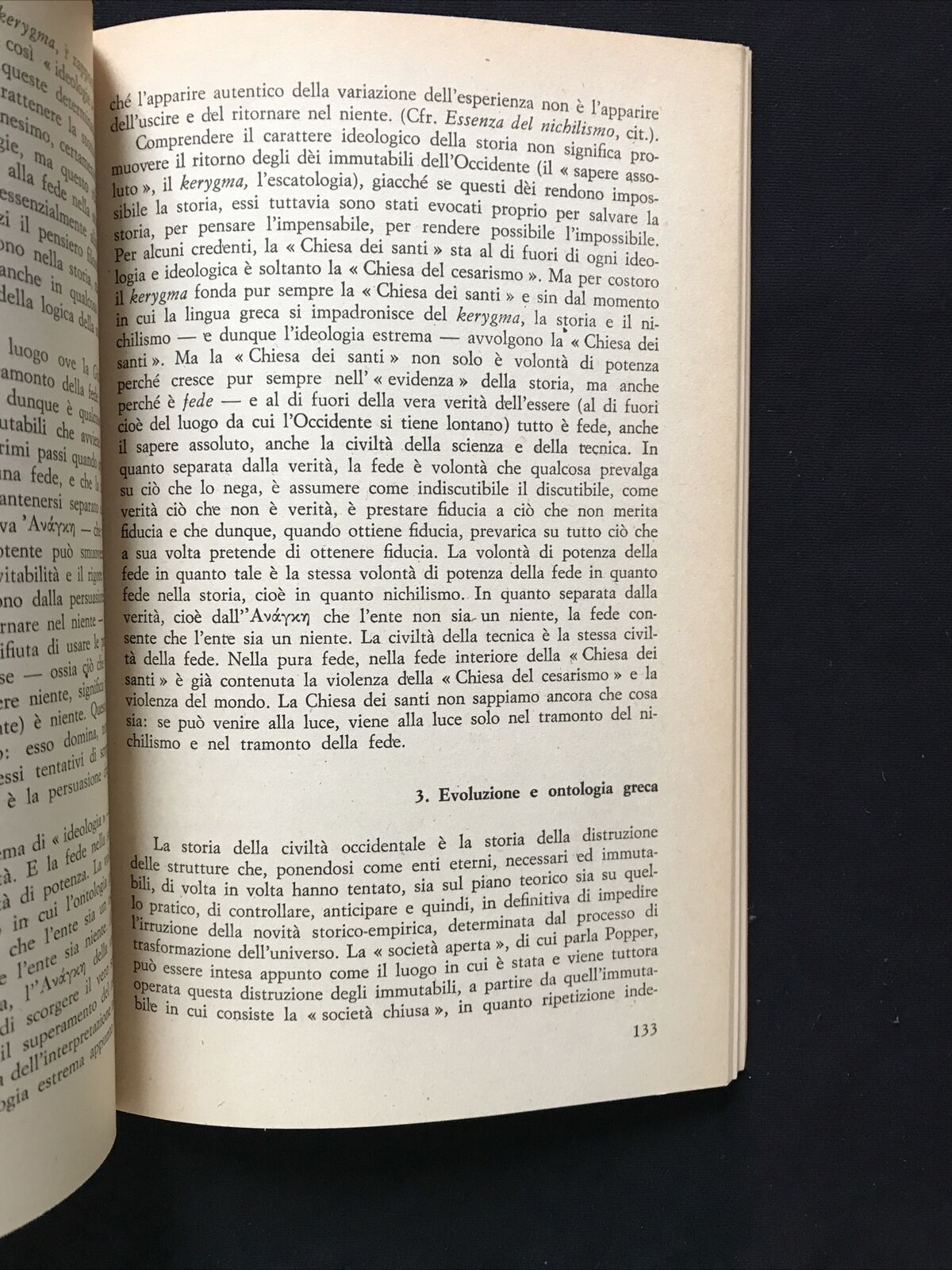 GLI ABITATORI DEL TEMPO, Emanuele Severino, armando ed. Filosofia .... d'oggi #