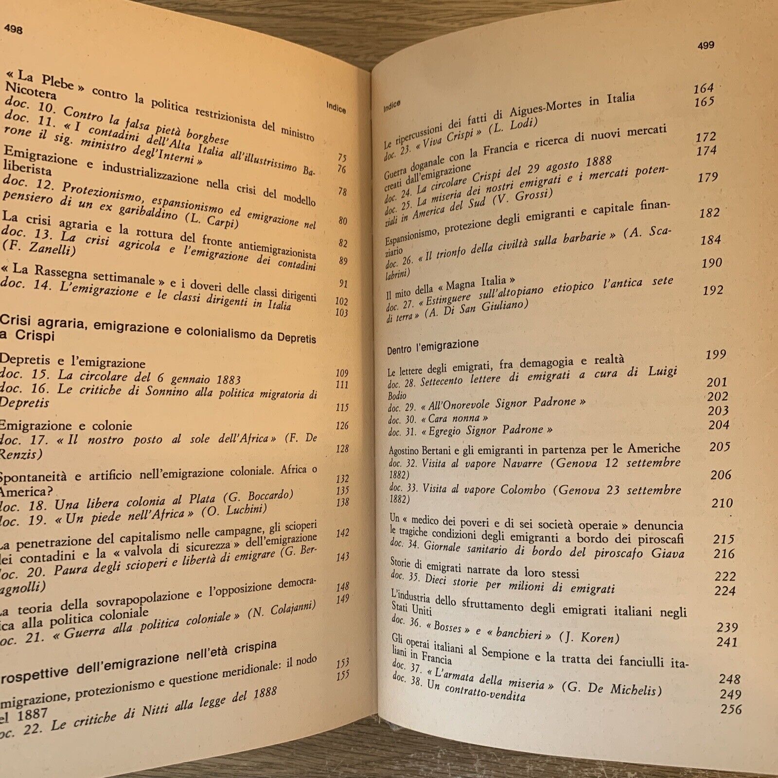 L'EMIGRAZIONE NELLA STORIA D'ITALIA 1868 - 1975. SAGGI VALLECCHI. CIUFFOLETTI