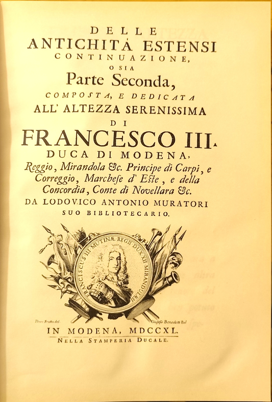 Delle Antichità Estensi, continuazione ossia parte seconda, ristampa Tamari 1988