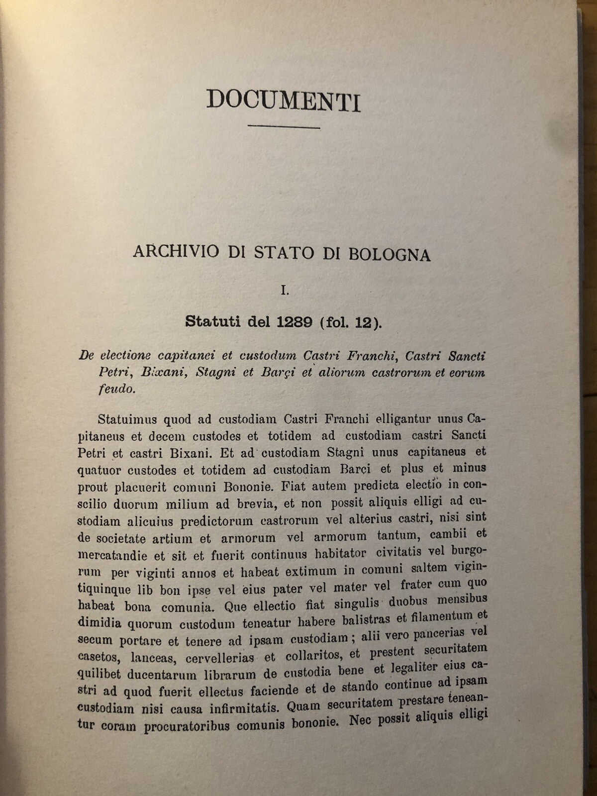 Antichi castelli comunali dell'Appennino bolognese, Arturo Palmieri SAEB 1978