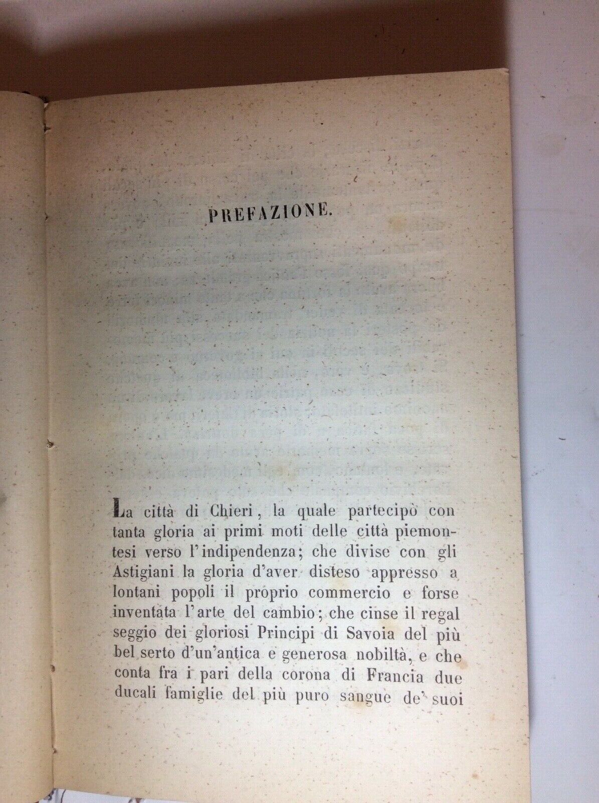 STORIE MINORI DI LUIGI CIBRARIO  CHIERI REAL BADIA D'ALTACOMBA 1855 