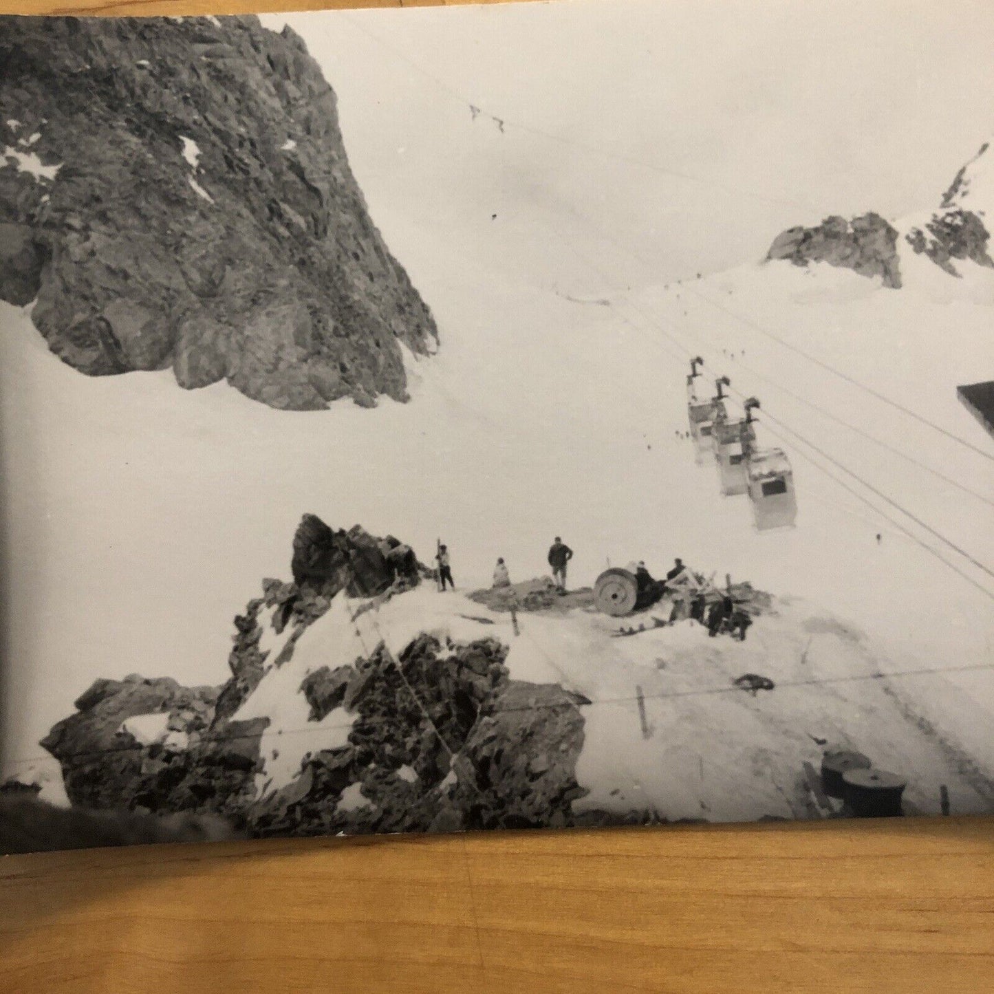 Fotografie GRUPPO DEL MONTE BIANCO - Helbronner, Dente del Gigante anni '50