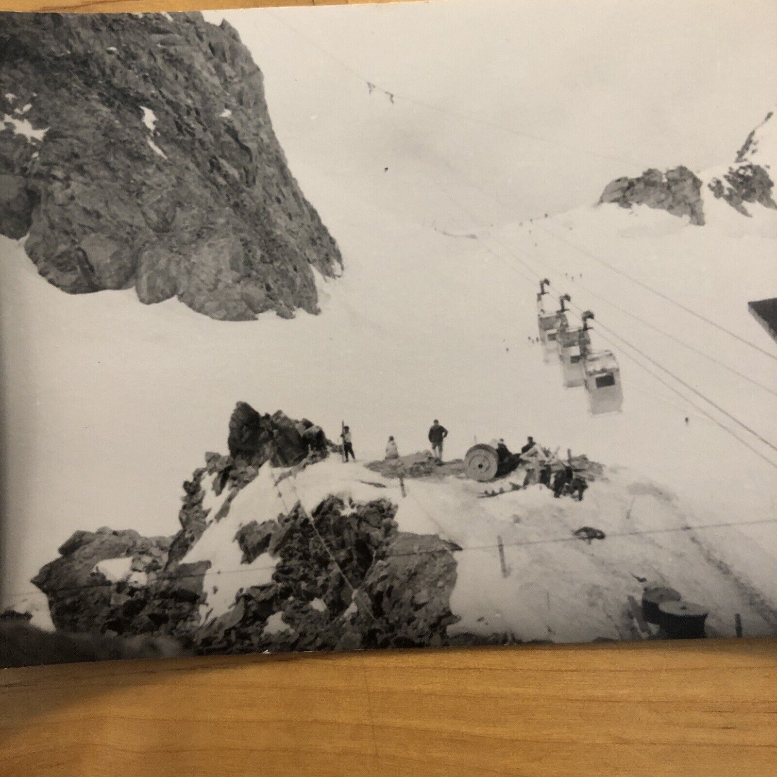 Fotografie GRUPPO DEL MONTE BIANCO - Helbronner, Dente del Gigante anni '50